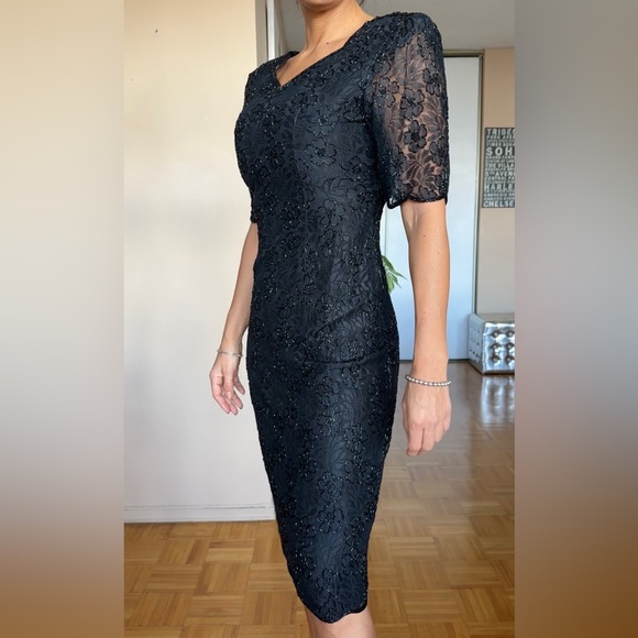 ❌SOLD ON MY IG Vintage Beaded Cocktail Dress - Picture 3 of 15